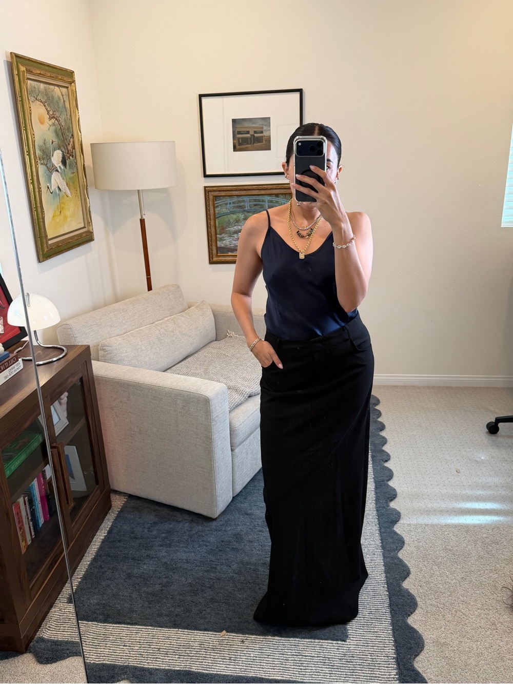 The Frankie Shop Malvo Maxi Pencil Skirt - Picture 2 of 7